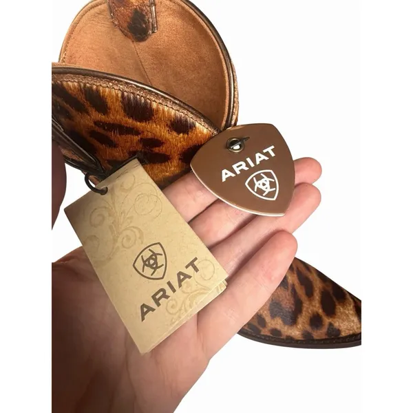 NEW $275 Ariat Women's Bandida Leopard Calf Hair Western Boots Cowboy Point Toe - Image 14