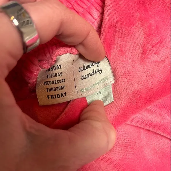 Saturday Sunday Anthropologie Jaya Pink Lounge Wide Leg Smocked - Image 7