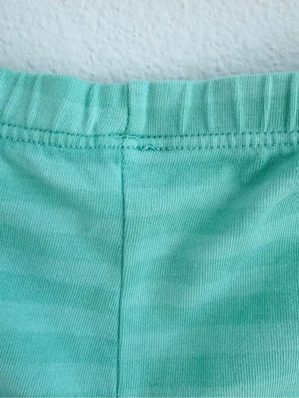 Brandy Melville Mint Green Striped Boyshort Shorts NWT - Image 5