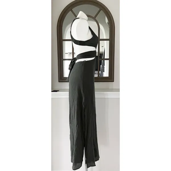 Lush Clothing NWT Cut-Out Maxi Dress, Moss Green, Size S New w/Tag - Image 3