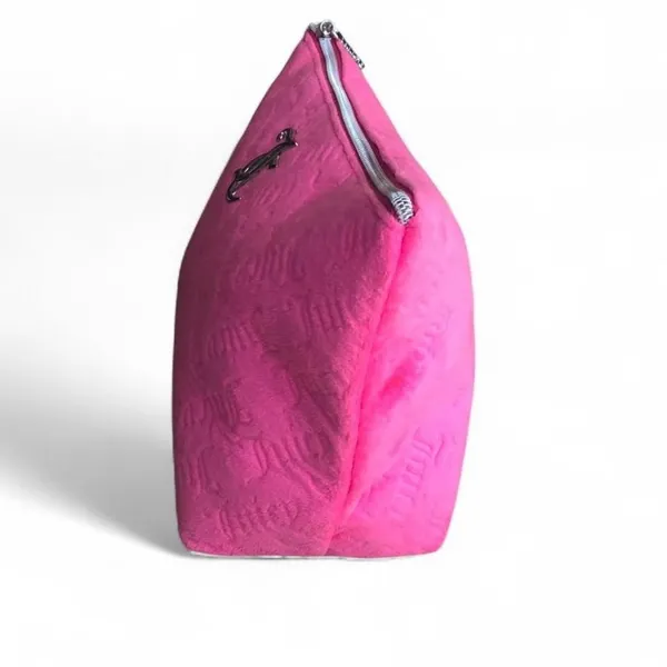 NWOT Juicy Couture Makeup Bag Velour Pink - Image 4