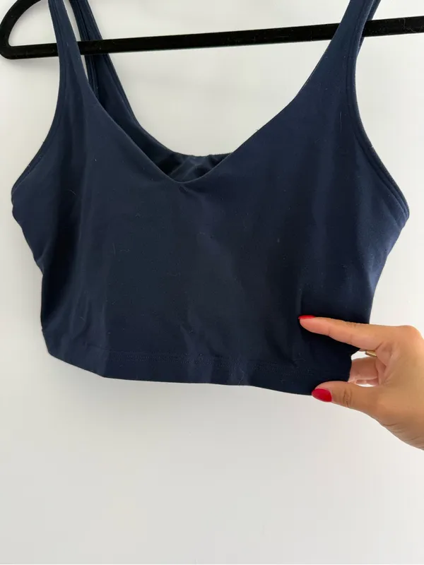 Lululemon Align Tank Navy Size 6 HEMMED - Image 2