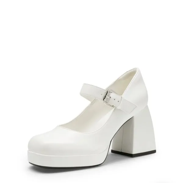 Dream Pairs White Heels Elegant Design - Image 8