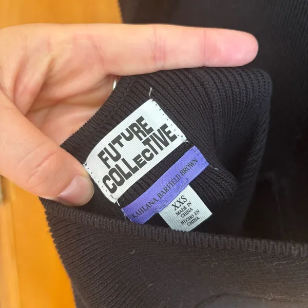 FUTURE COLLECTIVE Backless Black Dress‎ Size XXS - Image 5