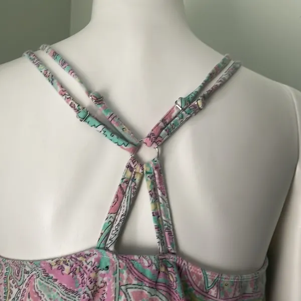 Juicy Couture Black Label Pajamas Paisley Spaghetti Racerback Size Medium - Image 4