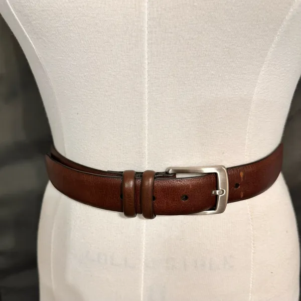 Leather Belt Men's Size 36 Brown Classic Handmade Heavy Duty Dress - Image 10