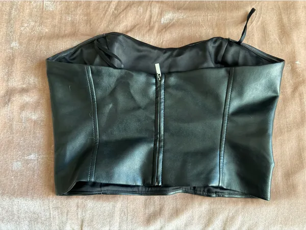 Ten by Aritzia Babaton leather bustier - Image 2
