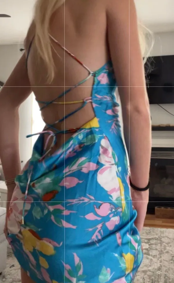 Hello Molly Blue Floral Dress - Image 3