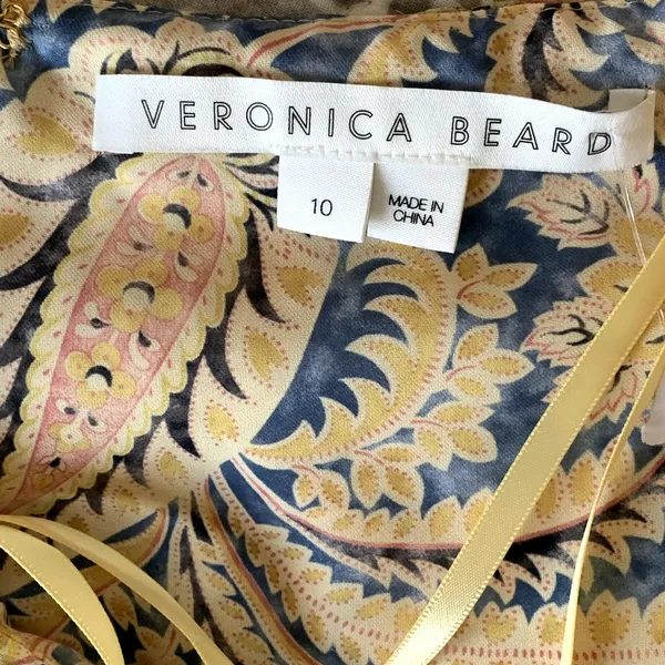 NEW‎ Veronica Beard Arienne Gathered Halter Neck Silk Top - Image 8