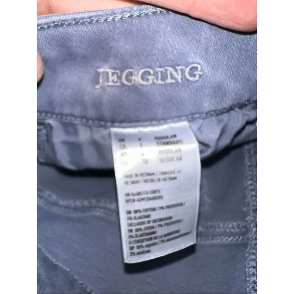 American Eagle blue artsy stretchy normcore 6 jeggings - Image 4