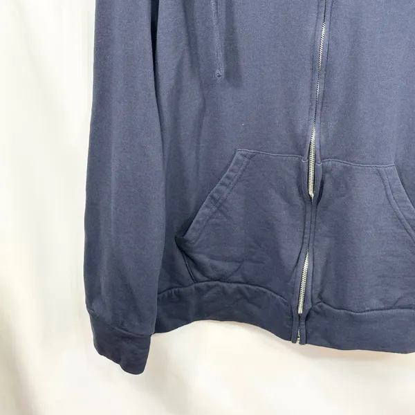 Avenue Plus Size 22/24 Hoodie Full Zip Up Jacket Athleisure Navy Blue Terry D - Image 5