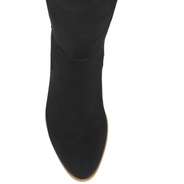 Style & Co. Warrda Faux Suede Zip-Up Mid-Calf Boots Cushioned Goring Size 10 NEW - Image 3