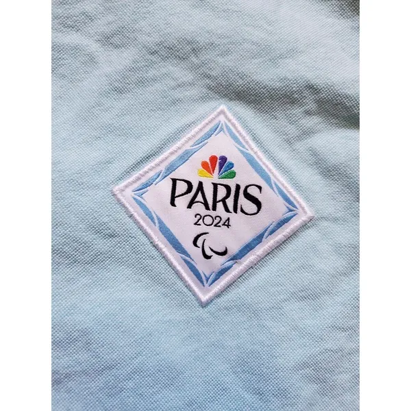 Polo Ralph Lauren Shirt Women Small Petite Paris 2024 Olympics Button Down Blue - Image 4