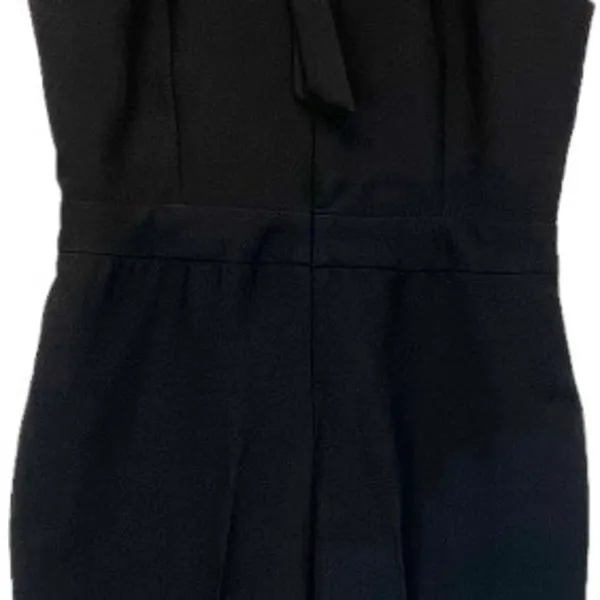 Line + Dot Freya Jumpsuit Halter Tie Wide Flare‎ Leg Black Sleeveless Women's L - Image 7