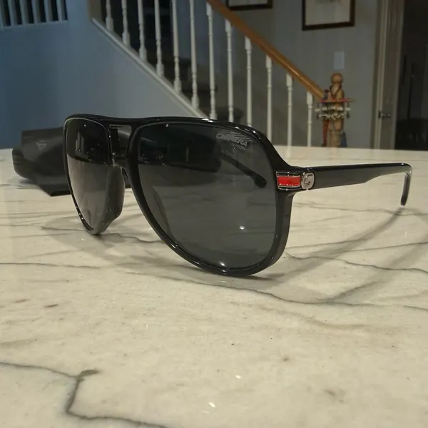 Carrera 1045/S 807IR Black Aviator Pilot Sunglasses 61mm w/ Case NWOT - Image 12