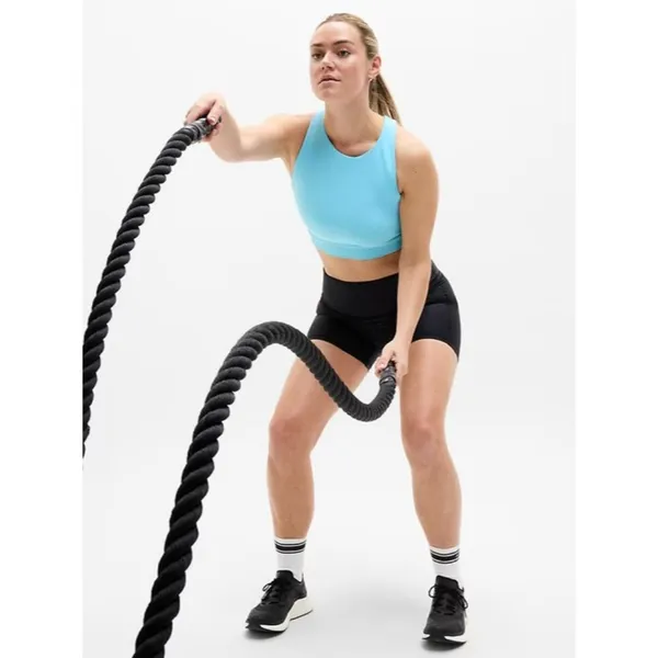 New Athleta M Flex Spacer Bra Aqua Blue Medium D-DD - Image 4