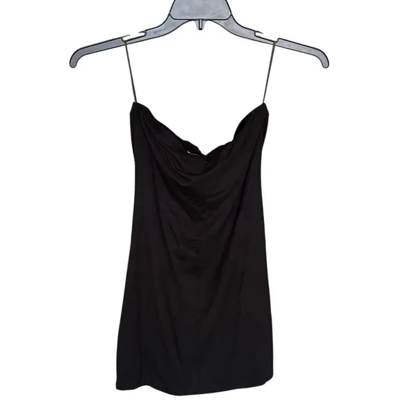 Reformation Black Strapless Mini Dress Size Small - Image 4
