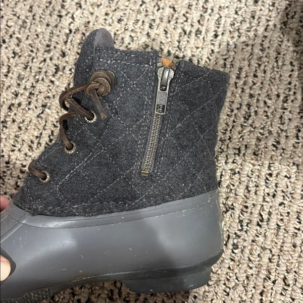 Sperry Charcoal Gray Waterproof Duck Boots - Image 5