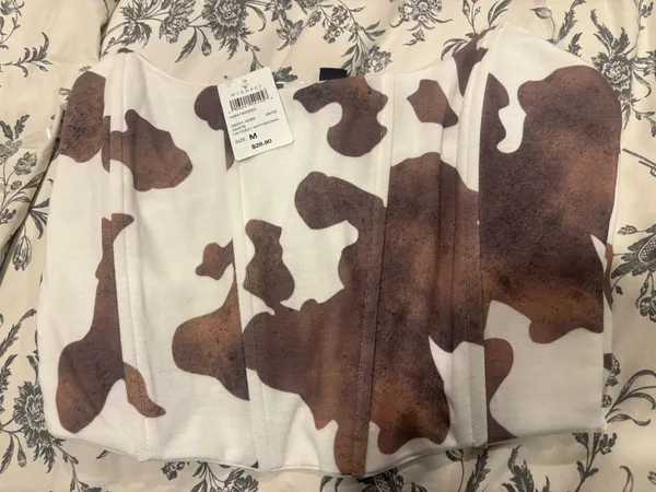 Windsor Cow Print Bustier - Image 5