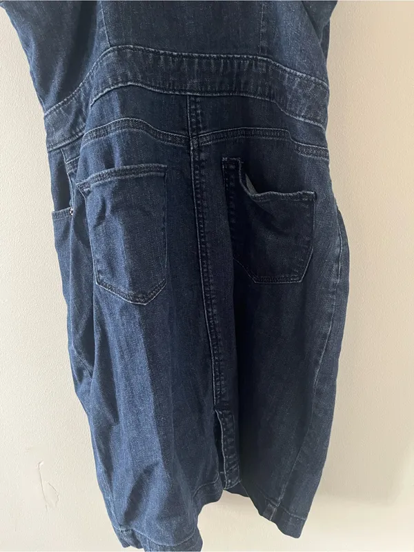 Universal Thread 100% Cotton Denim Mini Dress 8 Button Front Western Cowgirl - Image 6