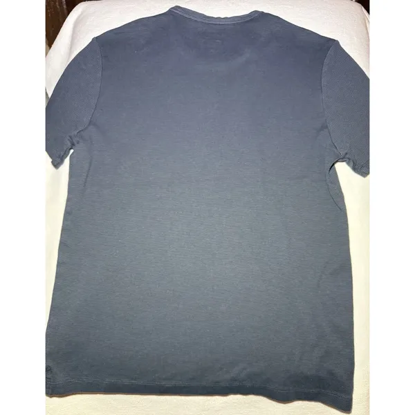 Banana Republic Luxe Touch Performance Tee L women’s Gray Cotton Logo Crew - Image 3