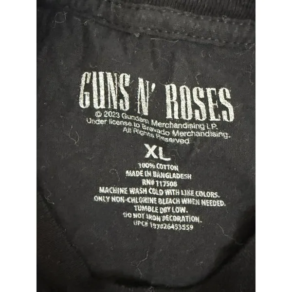 Guns N' Roses Logo Graphic Tee Black NWOT SzXL - Image 4