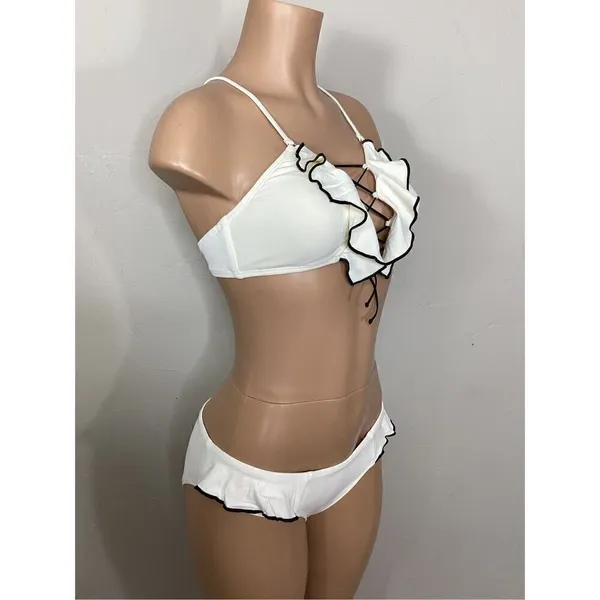 New. Robin Piccone ivory bikini. XXS/XS. Retails $189 - Image 3