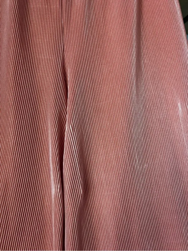 Plus-Size Wide-Leg stretchy Pants in Dusty Rose - Image 4