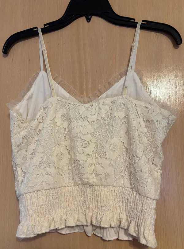 Willow + Root Ivory Lace Tank Top - Image 4