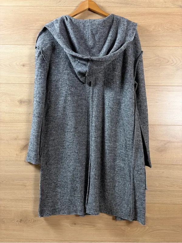 LuLu Women's Hooded Felted Wool Cardigan Small - Image 3