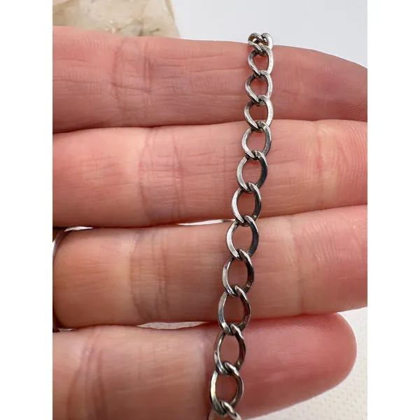 James Avery Sterling Silver Charm Bracelet 7 Inch Curb Link 925 4.84g - Image 4