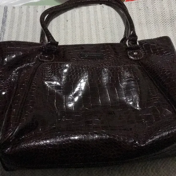 Franklin Covey Maroon Red Faux Leather Large - Image 3