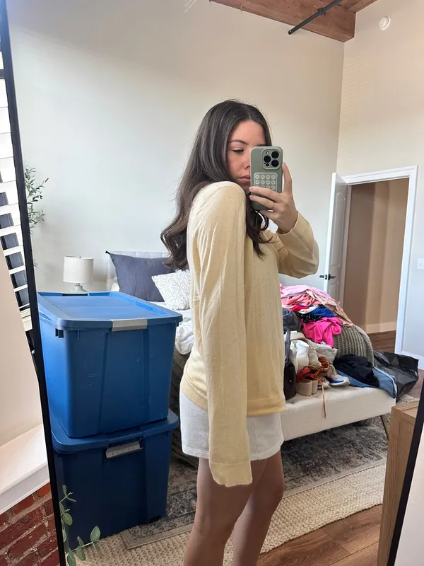 butter yellow long sleeve jcrew - Image 2