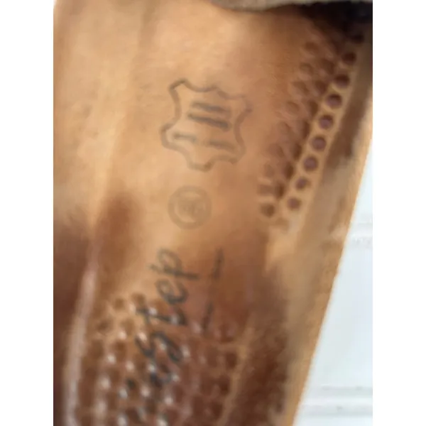BioStep Slide Sandals Women 9.5 Brown Suede Leather Cork Footbed Bohemian Casual - Image 9