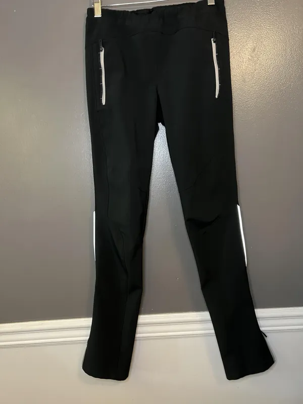 Lole Pants Womens Small Black Softshell Ski Snow Zip Leg Athletic Outdoor - Image 2