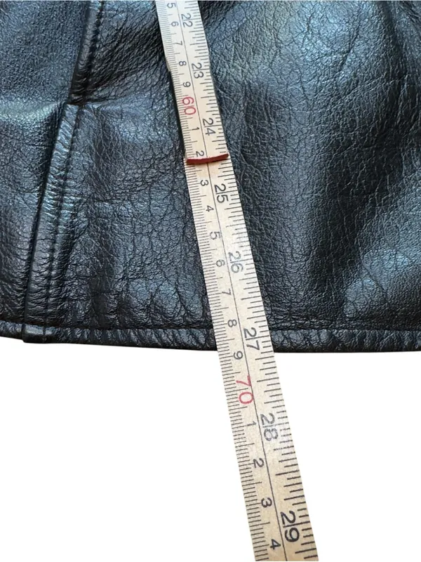 Wilsons Leather Black Genuine Leather Jacket Womens XL Zip Front Collared Fitted - Image 8
