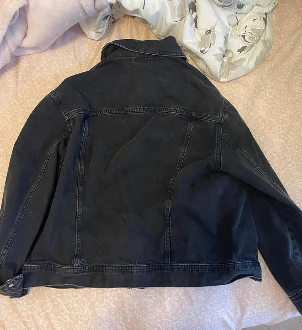 Divided H&M Black Jean Jacket - Image 3