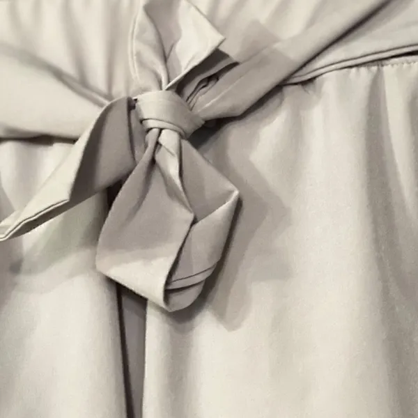 Apana Putty Grey Paperbag High Waist Belted Pants - Image 5