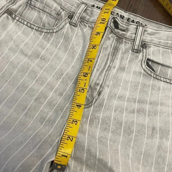 American Eagle Pinstripes Ripped Distressed Jeans - Image 6