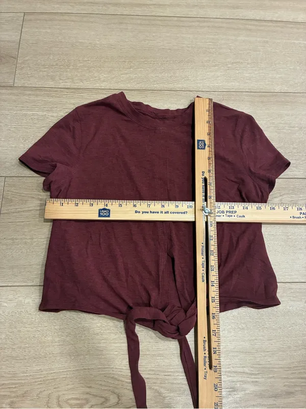 Lululemon Women’s Time to Restore Wrap Top Burgundy Red Size 2 - Image 3