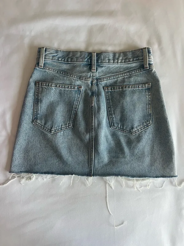 Mango Jean skirt distressed - Image 2