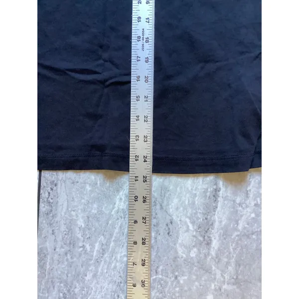 Quince NWOT Black Cotton Modal Crew Neck Swing Tee Shirt XS HFMCOL006 - Image 4