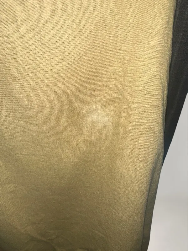 Toccin- Ruched Bodice Tie Midi Dress in Tan Size 4 - Image 8