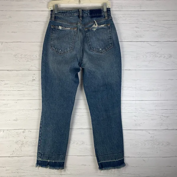 Abercrombie & Fitch Size 26/2 Curve Love The Mom Jean High Rise Distressed Ankle - Image 6