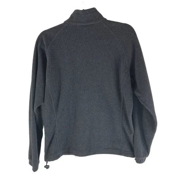 Columbia Womens Benton Springs Jacket Fleece Full Zip Pockets Gray M - Image 2