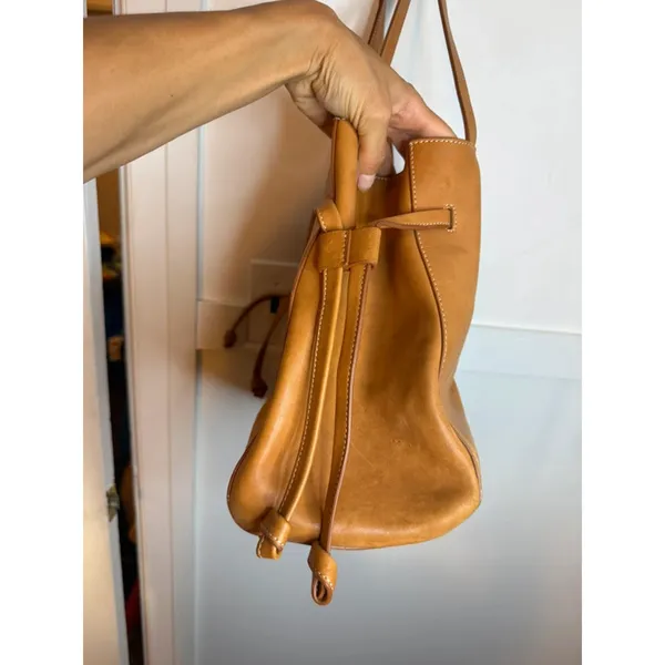 J.McLaughlin Dahna Tan Leather Tote Bag - Image 5