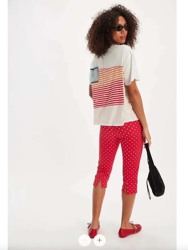 NWT Free People x Tricia Fix Americana Tee - Image 4