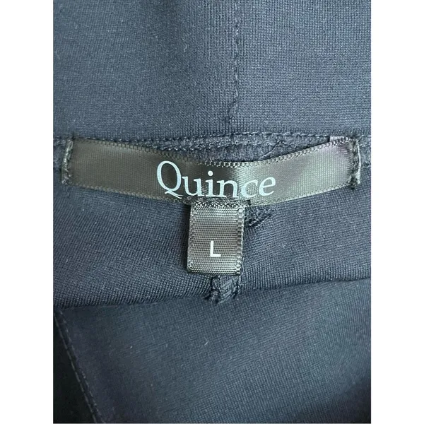 Quince Ultra Stretch Ponte Bootcut Pants Navy Blue Sz Large Work Career Capsule - Image 9