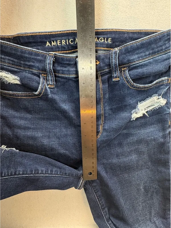 American Eagle Women’s High-Rise Jegging Jeans Size 6 Regular Distressed Stretch - Image 3