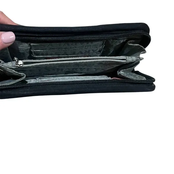 Harveys Wallet Womens One Size Black Zip-Around Organizer Clutch Coin - Image 3